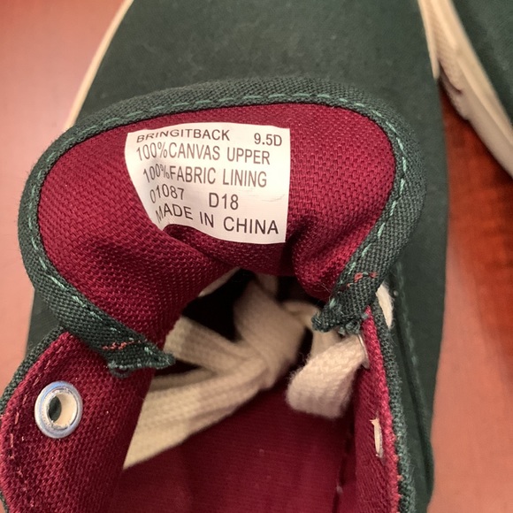 Polo by Ralph Lauren dark green tennis shoes. - Picture 3 of 3